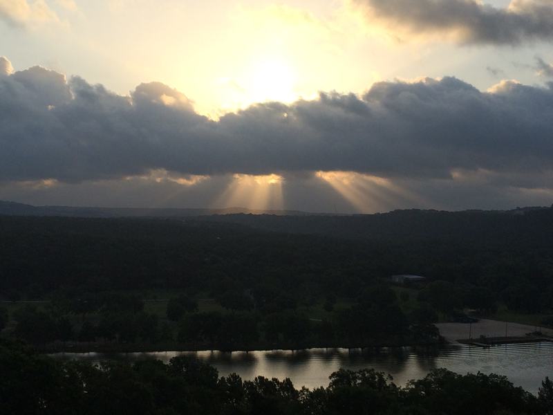 Morning light over the Texas Hill Country