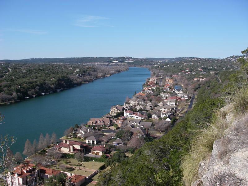 View from Mount Bonnell toward the Pennybacker Bridge