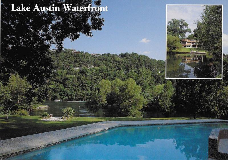 1903 Mañana Street, Lake Austin waterfront: marketing piece from Tosca Gruber Group