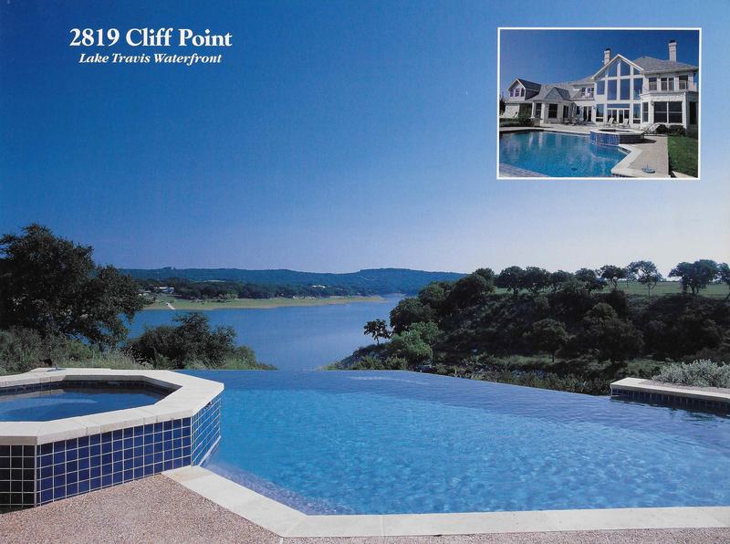 2819 Cliff Point, Lake Travis waterfront: marketing piece from Tosca Gruber Group