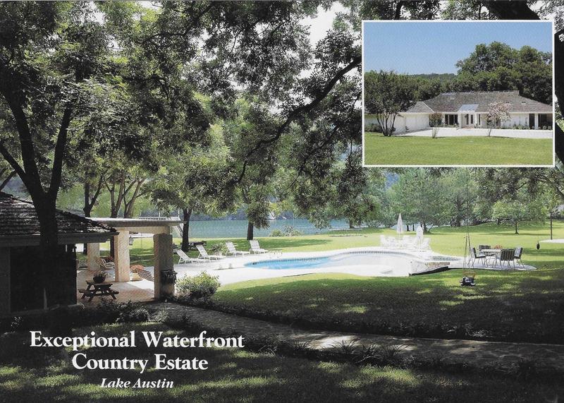 2934 Oestrick Lane, Lake Austin waterfront country estate: marketing piece from Tosca Gruber Group