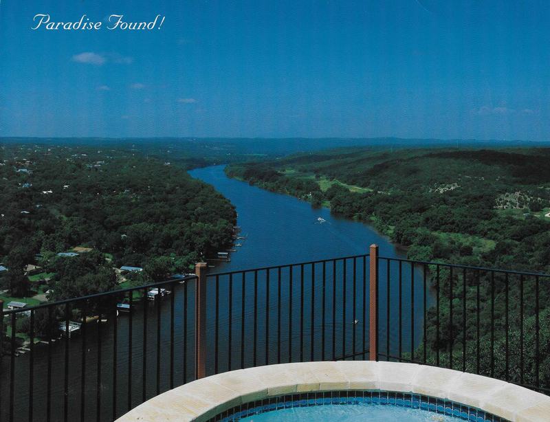 3337 Far View Drive, Lake Austin view: marketing piece from Tosca Gruber Group