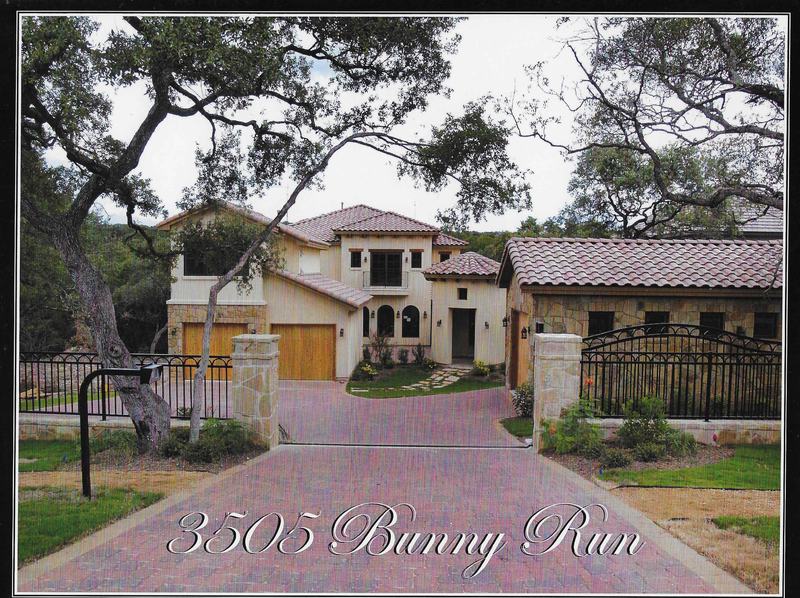 3505 Bunny Run, West Austin: marketing piece from Tosca Gruber Group