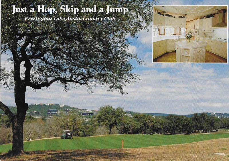 6004 Ascot Cove, Near Austin Country Club: marketing piece from Tosca Gruber Group